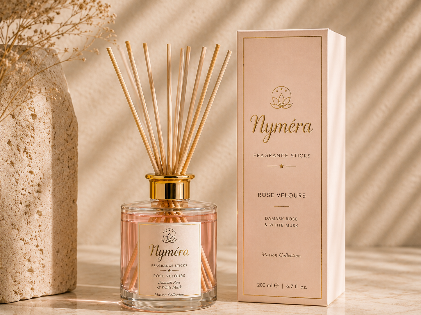 Nymera Koku Çubukları Rose Velours koleksiyonu
